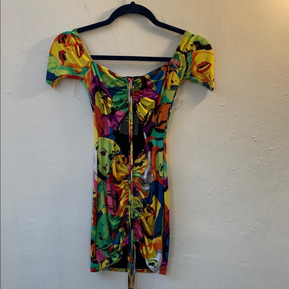 Vibrant Multicolor Women's Mini Dress